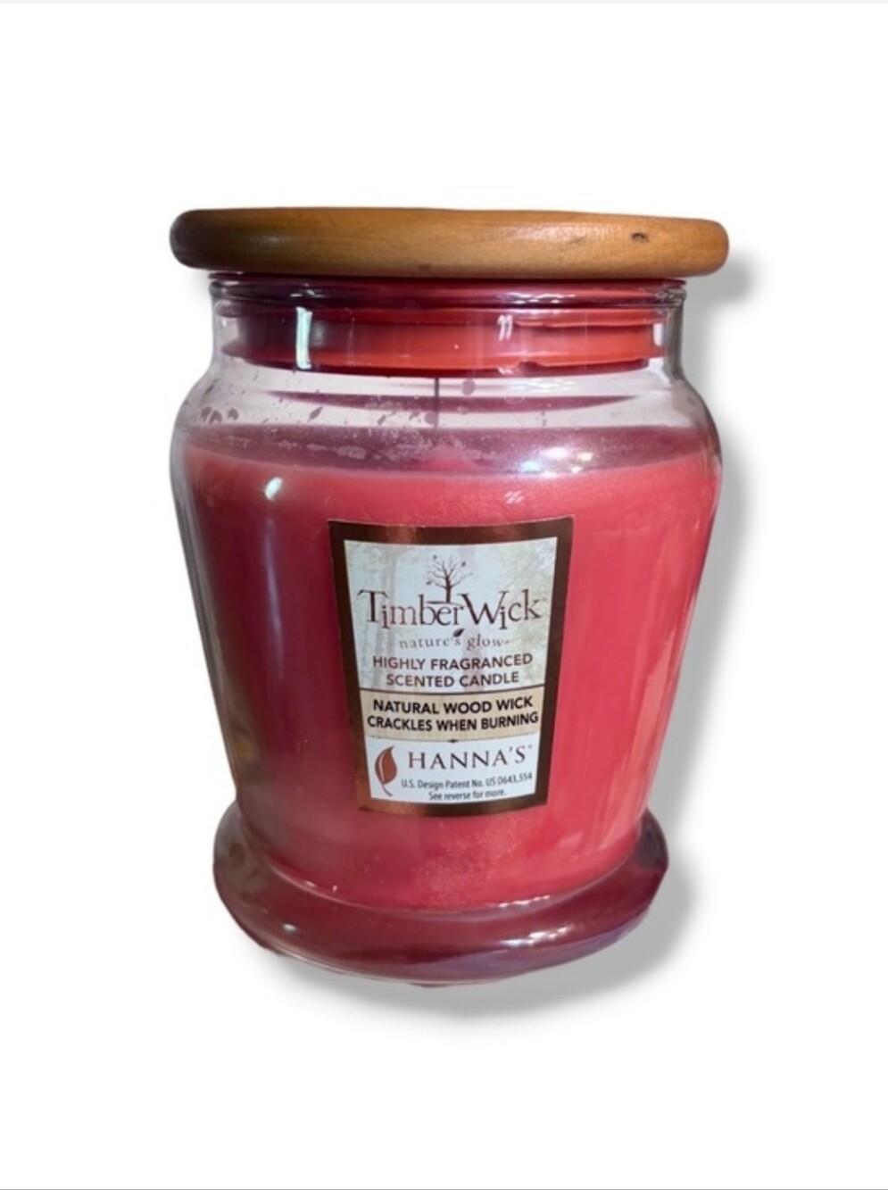 TIMBERWICK by Hannah’s Candles Apothecary Jar 9.25 Ounce Cranberry Mandarin NEW